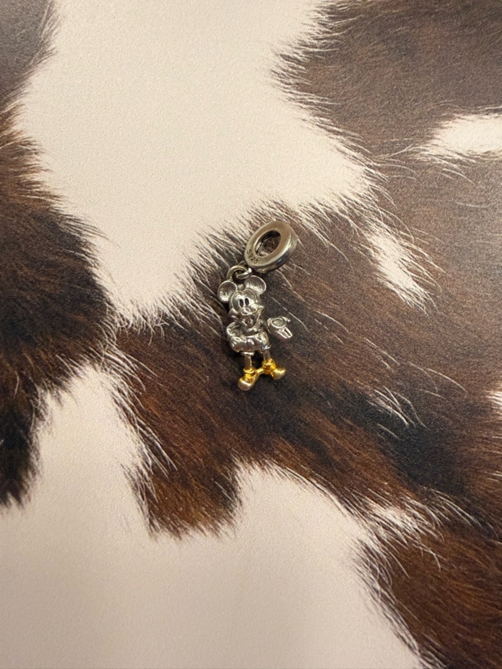 Mickey Mouse Two-Tone Charm Pendant